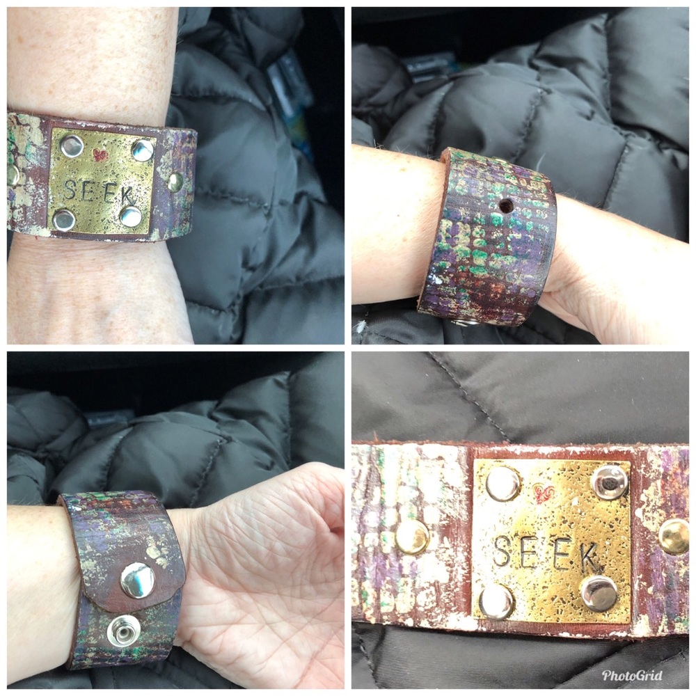 Leather Cuff- Seek bracelet